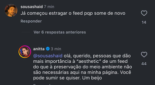 Anitta fala pela primeira vez após transformação no rosto