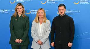 Enquanto líderes discutem reconstrução da Ucrânia, Zelensky pede apoio urgente à defesa