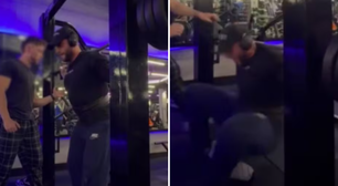 Homem quebra as duas pernas durante agachamento com 140kg