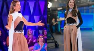 Rebeca Abravanel usa exatamente o mesmo look de Patricia, sua irmã