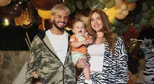 Nem mágoa, nem tensão! Virginia e Zé Felipe posam juntinhos em festa de José Leonardo e web se derrete: 'Família abençoada'