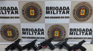 Cinco presos em Porto Alegre com armas de guerra após fuga e troca de tiros