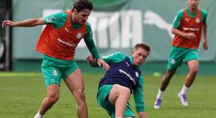 Palmeiras, com muitos desfalques, treina na Academia