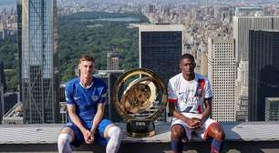 Fifa leva Palmer e Dembélé ao alto de NY para recriar foto histórica antes da final do Mundial