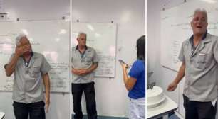 Formandos homenageiam porteiro com convite emocionante para ser padrinho de formatura