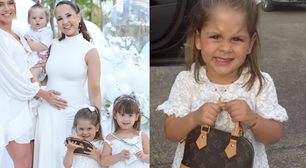 Filha de Virginia e Zé Felipe, Maria Flor usa bolsa avaliada em R$ 12 mil