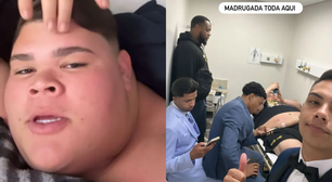 Com menos 100kg, Gordão da XJ passa mal em festa de casamento e vai parar no hospital: 'Horrível'