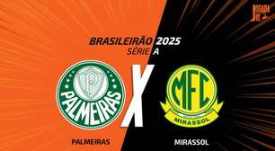 Palmeiras x Mirassol, AO VIVO, com a Voz do Esporte, às 17h30