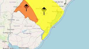 Inmet emite dois alertas de tempestade para o RS