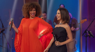 Sandy de all black e Vanessa de laranja no 'Nesse Canto Eu Conto'