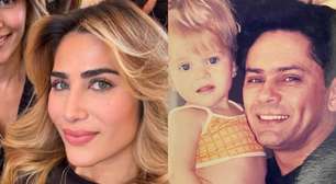 Filha de Leandro surge em clique raro ao lado da mãe e impressiona: 'Parecem irmãs'