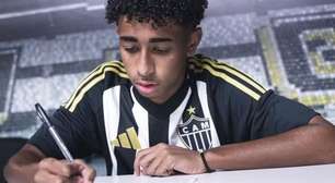 Atlético assina contrato com promessa da base avaliada em R$ 390 milhões