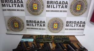 Fardados e armados: Brigada impede possível crime transfronteiriço e prende 5 em Santana do Livramento
