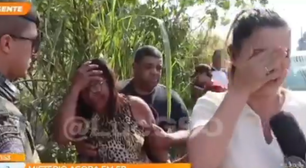 Vídeo: Repórter chora ao vivo com mãe que encontrou filho morto