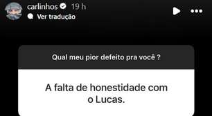 Carlinhos Maia abre o jogo sobre traição a Lucas Guimarães