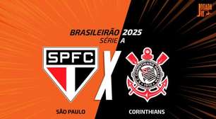 São Paulo x Corinthians, AO VIVO, com a Voz do Esporte, às 19h30