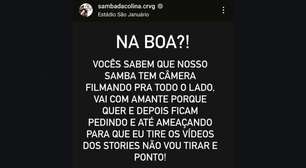 Muito antes de Coldplay: amantes são flagrados em show no Rio, ameaçam sambista e resposta viraliza