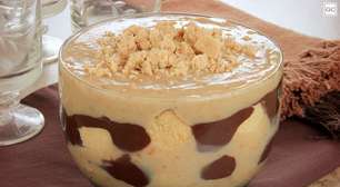 Pavê de paçoca com chocolate meio amargo: um docinho fácil e gostoso
