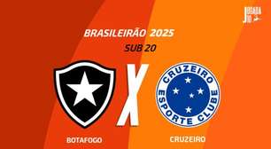 Botafogo x Cruzeiro, pelo Brasileirão Sub-20: onde assistir, escalações e arbitragem