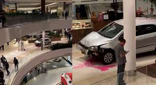 Motorista é preso após invadir shopping com carro em Goiânia