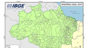 Mapa do IBGE inverte MT e MS e 'esquece' do Acre na Amazônia Legal