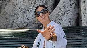 Túlio brinca com Fátima Bernardes em foto com pernas de fora