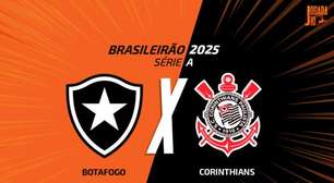 Botafogo x Corinthians: onde assistir, escalações e arbitragem