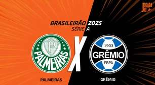 Palmeiras x Grêmio: onde assistir, escalações e arbitragem