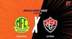 Mirassol x Vitória: onde assistir, escalações e arbitragem