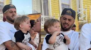'Evitando contato visual': Zé Felipe e Virgínia se reúnem com os filhos, mas atitude do cantor chama atenção da web por possível climão