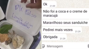 Lanchonete entrega 'x-pedra' após PIX falso e golpista entra na onda: 'Maravilhoso, pedirei mais vezes'