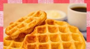 Waffle de pão de queijo pro café: delicioso, faça em minutos