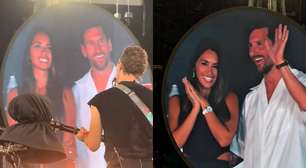 Messi aparece na 'kiss cam' com a esposa e é ovacionado em show do Coldplay