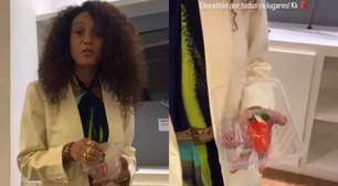 Taís Araújo se nega a comer morango do amor nos bastidores de Vale Tudo: 'Estão loucos'