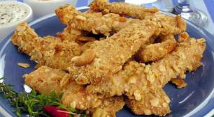 Tiras crocantes de frango simples de fazer sem precisar fritar