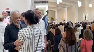 Gilberto Gil é consolado por amigos e familiares em missa de 7º dia da morte de Preta Gil no RJ