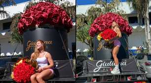 Saiba quanto custa o caminhão de flores que Virgínia ganhou do cantor Felipe Amorim