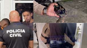 Suspeitos de assaltos no Saboeiro são detidos com revólver e motocicleta