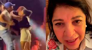 Roberta Miranda se defende após chutar homem que invadiu palco durante show no Ceará: 'Me assustei'