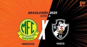 Mirassol x Vasco: onde assistir, escalações e arbitragem