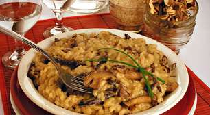 Risoto de funghi com carne: receita que vai te surpreender