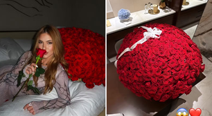 Novo amor? Virginia recebe buquê de rosas de quase R$ 19 mil em viagem