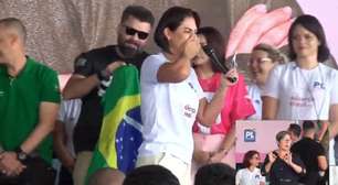 Michelle Bolsonaro chora em evento do PL Mulher: 'Galego está em casa assistindo'