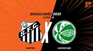 Santos x Juventude: onde assistir, escalações e arbitragem
