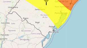 Inmet emite dois alertas para o RS com risco de ventos fortes, granizo e alagamentos