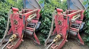 Fazendeiro morre após ser puxado para dentro de colheitadeira em plantação de café