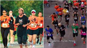 Homem embriagado e de chinelos viraliza ao completar corrida de 8km