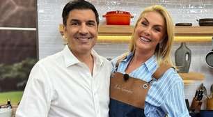 Após retirada de tumor, Edu Guedes volta à TV e recebe visita de Ana Hickmann: 'Estou muito feliz'