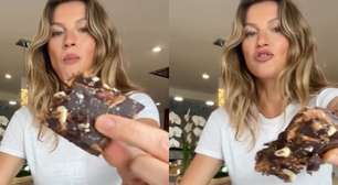Nem morango do amor, nem brigadeiro: sobremesa de Gisele Bündchen com chocolate sem açúcar é super simples e cabe na dieta