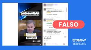 Vídeo editado com IA mostra André Mendonça dizendo que STF faz 'perseguição descarada' a Bolsonaro